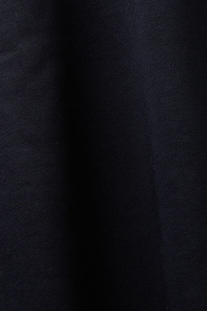 Sweat à capuche unisexe en molleton logoté, BLACK, detail image number 6