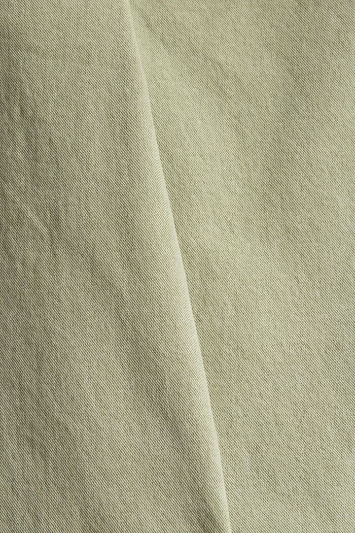 Jupe-culotte en denim à effets destroy, LIGHT KHAKI, detail image number 4