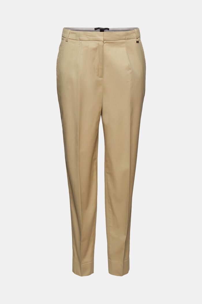 Chino business en coton stretch, SAND, overview