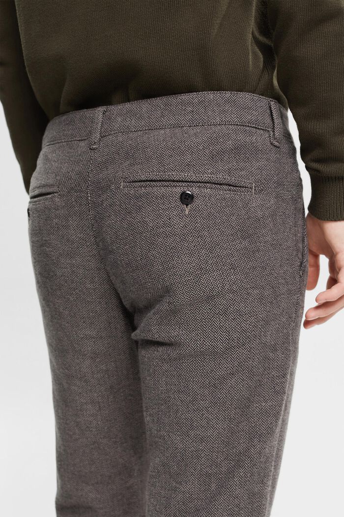 Pantalon slim à chevrons, GREY, detail image number 2
