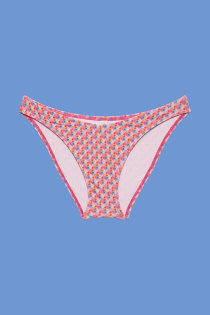 Mini-slip de bikini à motif à géométrique