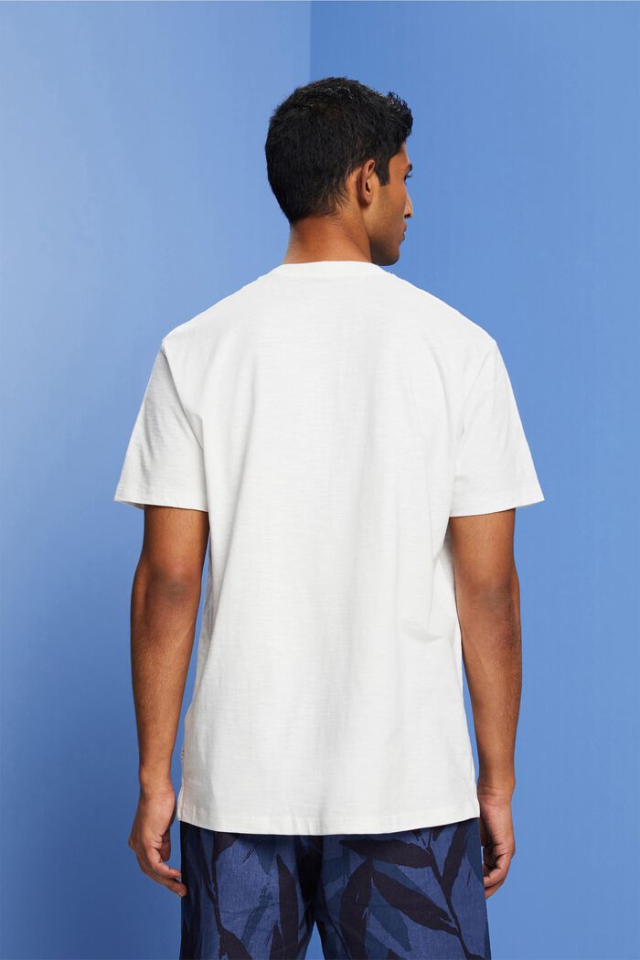T-shirt col tunisien en coton, ICE, detail image number 3