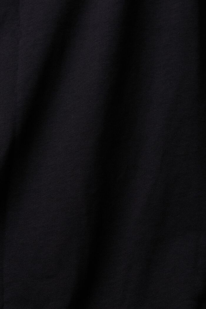 T-shirt oversize à application de paillettes, BLACK, detail image number 5