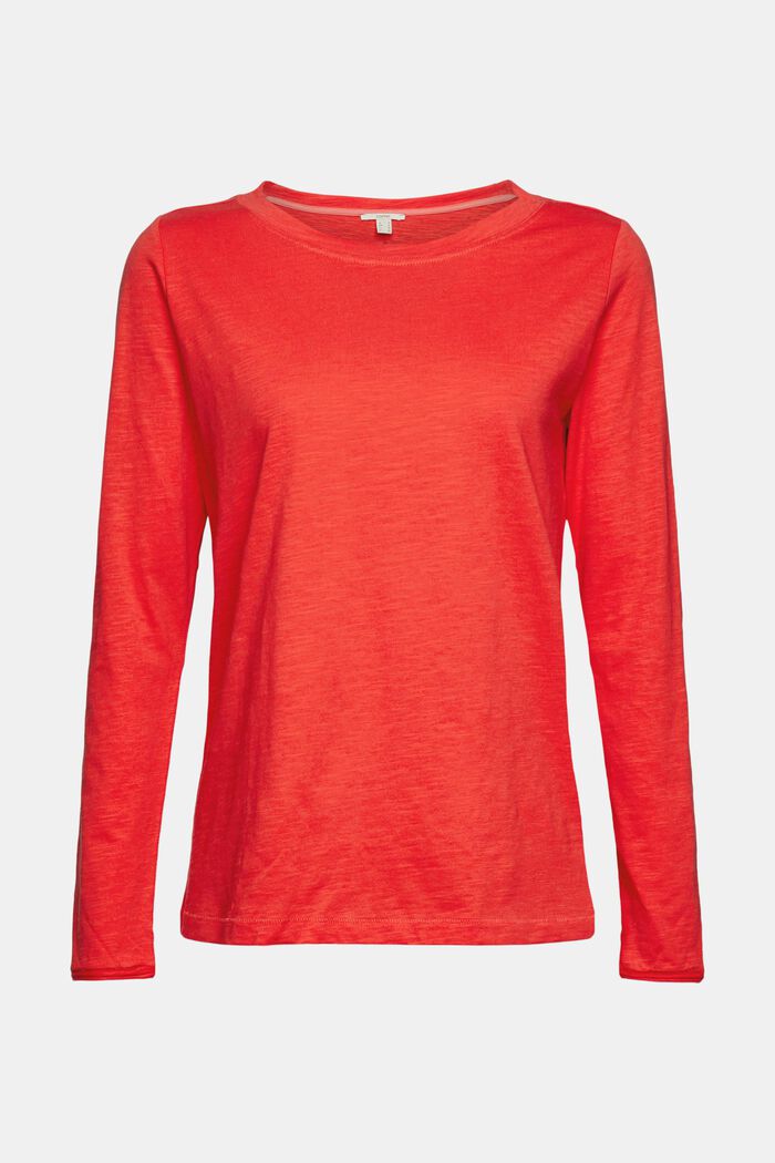 T-shirt 100 % coton bio, ORANGE RED, detail image number 6