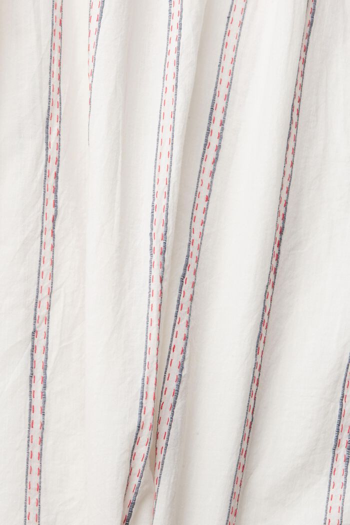 Haut à rayures brodées, OFF WHITE, detail image number 4