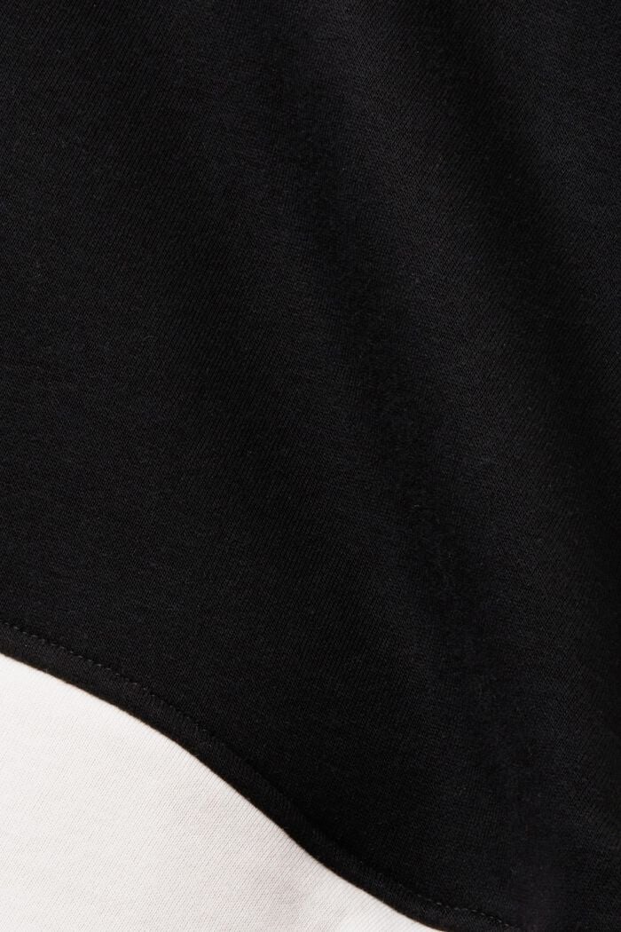 Cardigan zippé en jersey, BLACK, detail image number 4