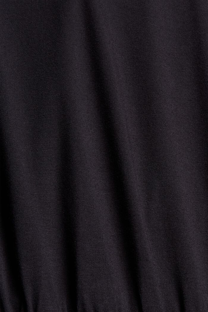 Robe longueur midi en jersey de LENZING™ ECOVERO™, BLACK, detail image number 4