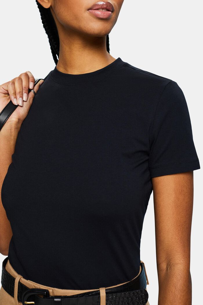 T-shirt à col ras-du-cou, BLACK, detail image number 3