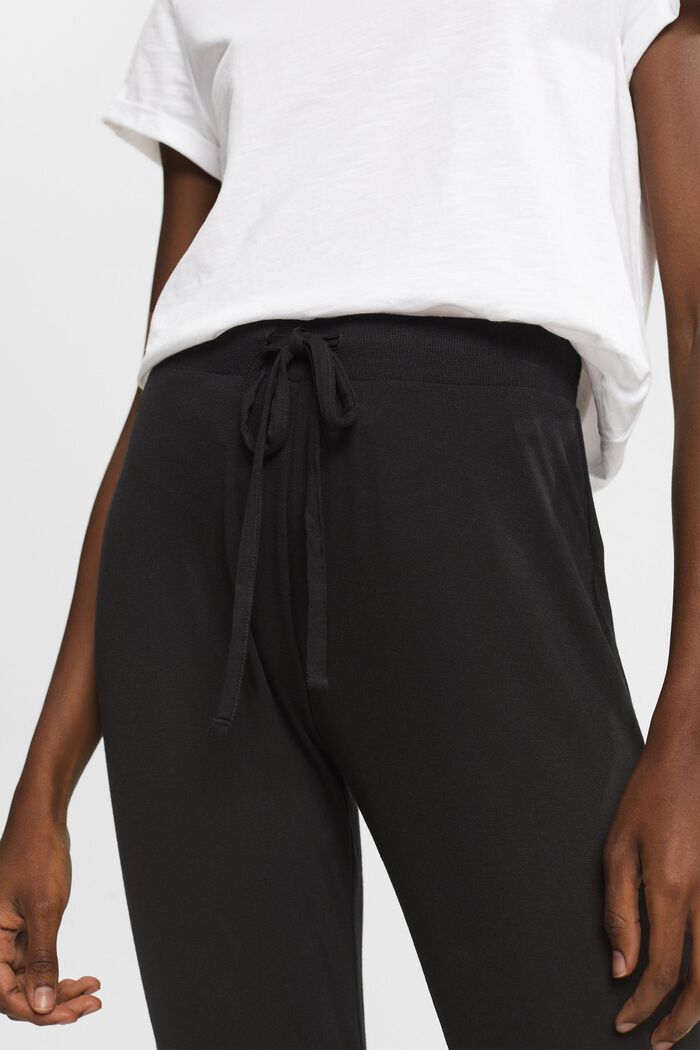 Pantalon de pyjama en LENZING™ ECOVERO™, BLACK, detail image number 2