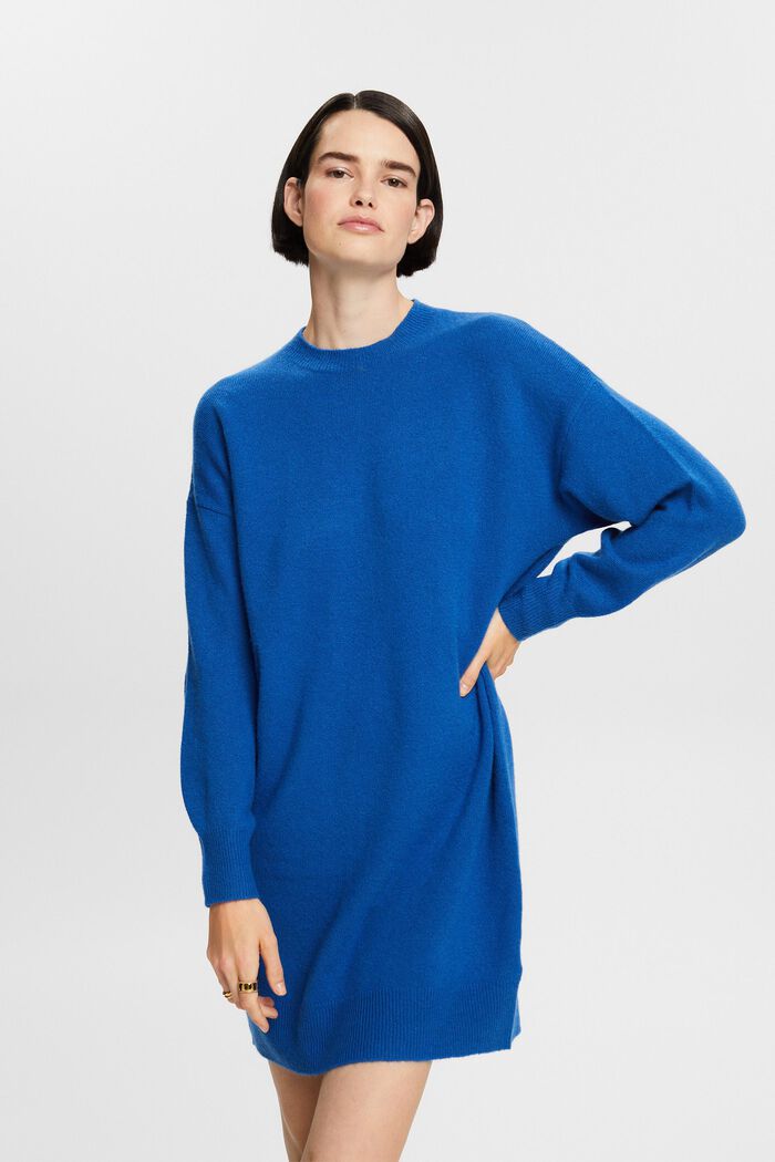 Mini-robe en maille, BRIGHT BLUE, detail image number 0