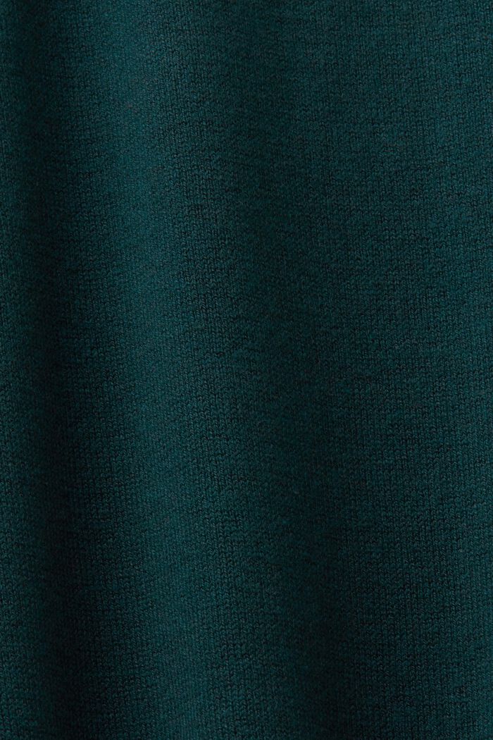 Robe en maille à col droit, EMERALD GREEN, detail image number 5