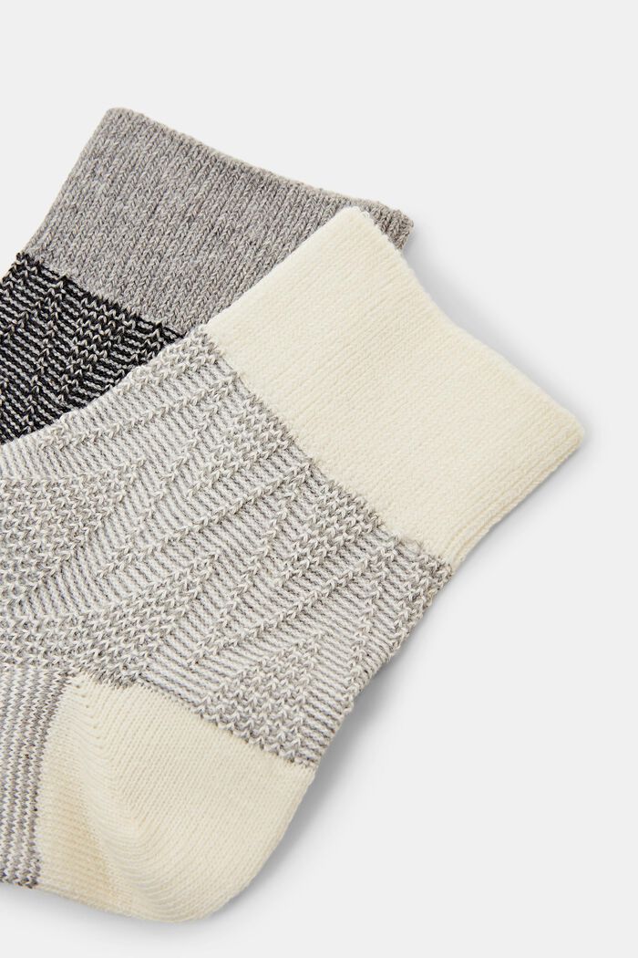 Lot de 2 paires de chaussettes texturées, GREY, detail image number 2