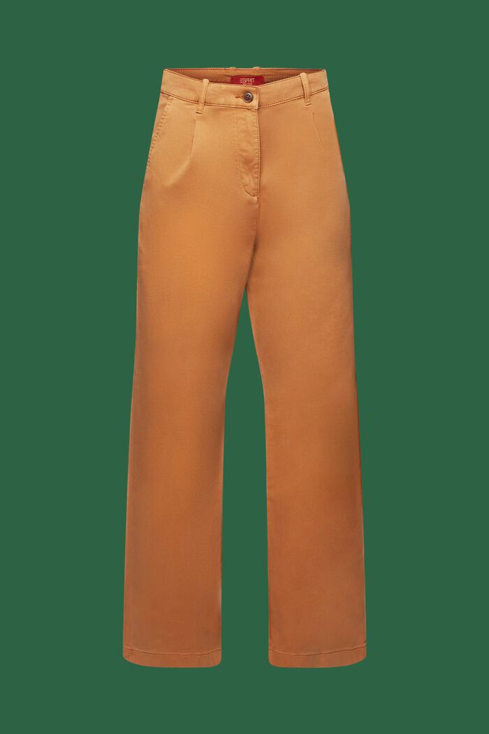 Chino taille haute de coupe Wide Fit, CARAMEL, detail image number 6