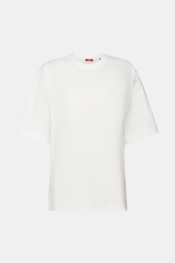 T-shirt en coton de coupe oversize, OFF WHITE, detail image number 6