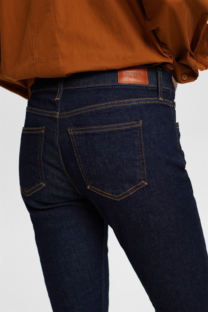 En matière recyclée : le jean Skinny à taille mi-haute, BLUE RINSE, detail image number 4