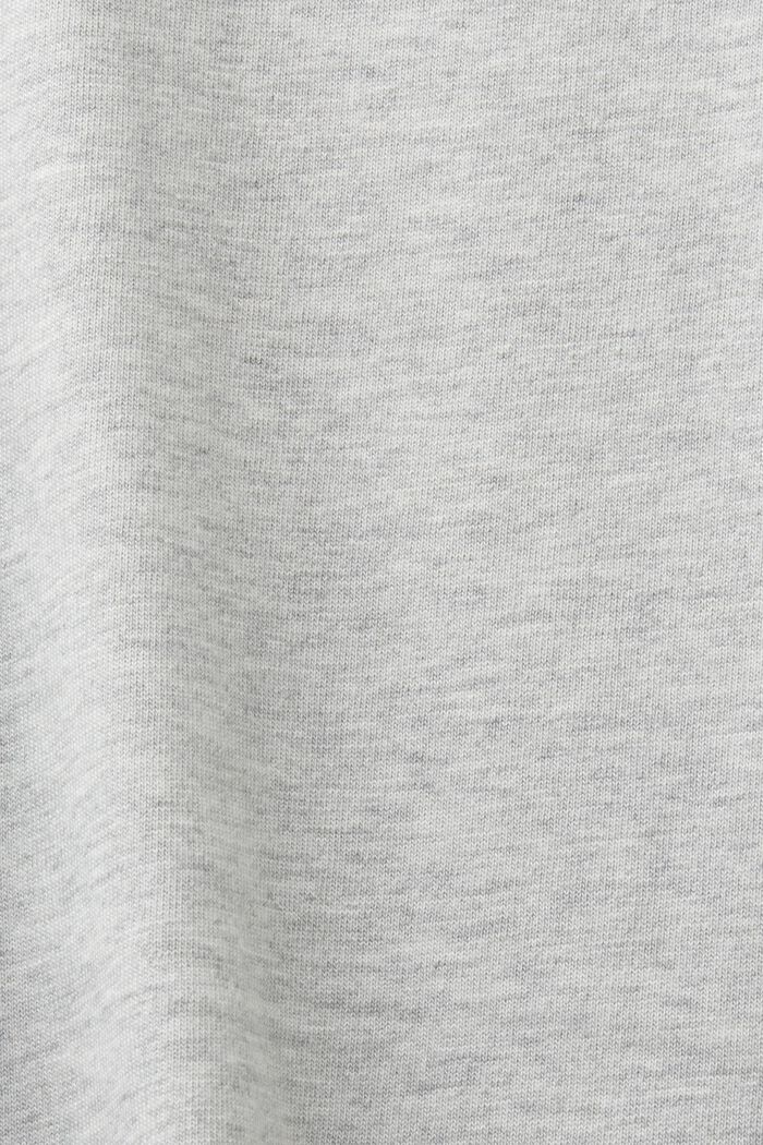 T-shirt en jersey de coton à cordon coulissant, LIGHT GREY, detail image number 5