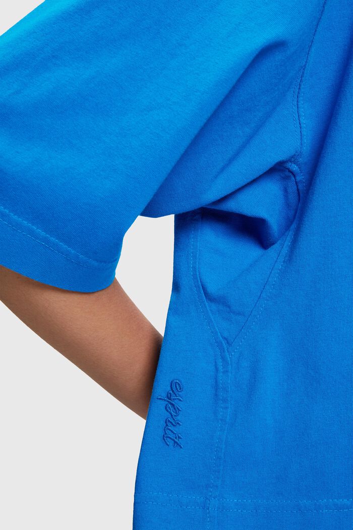 T-shirt court à patch dauphin, BLUE, detail image number 3