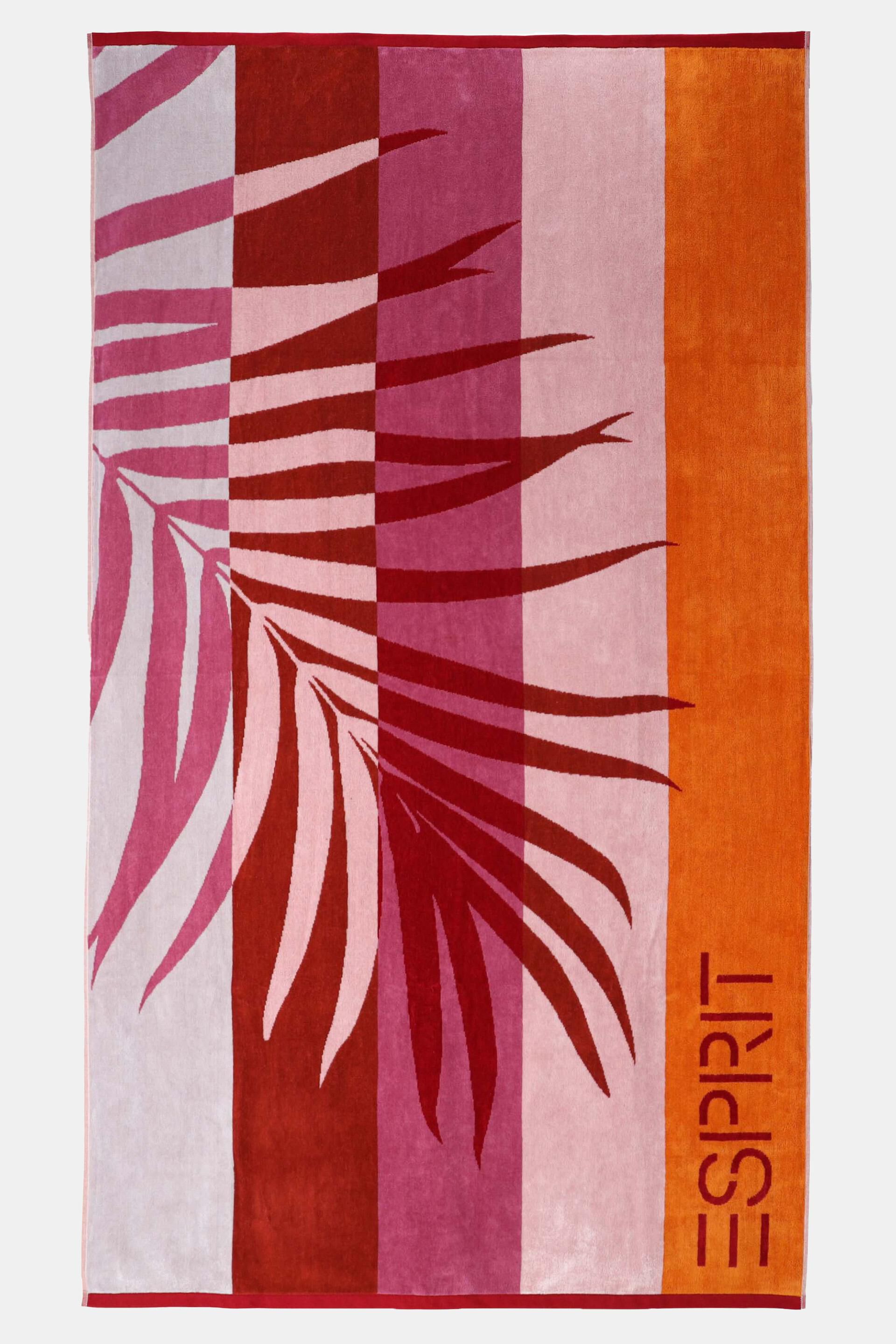 Esprit plage draps Lani serviette serviette liegetuch rayures rose 100x180 cm 