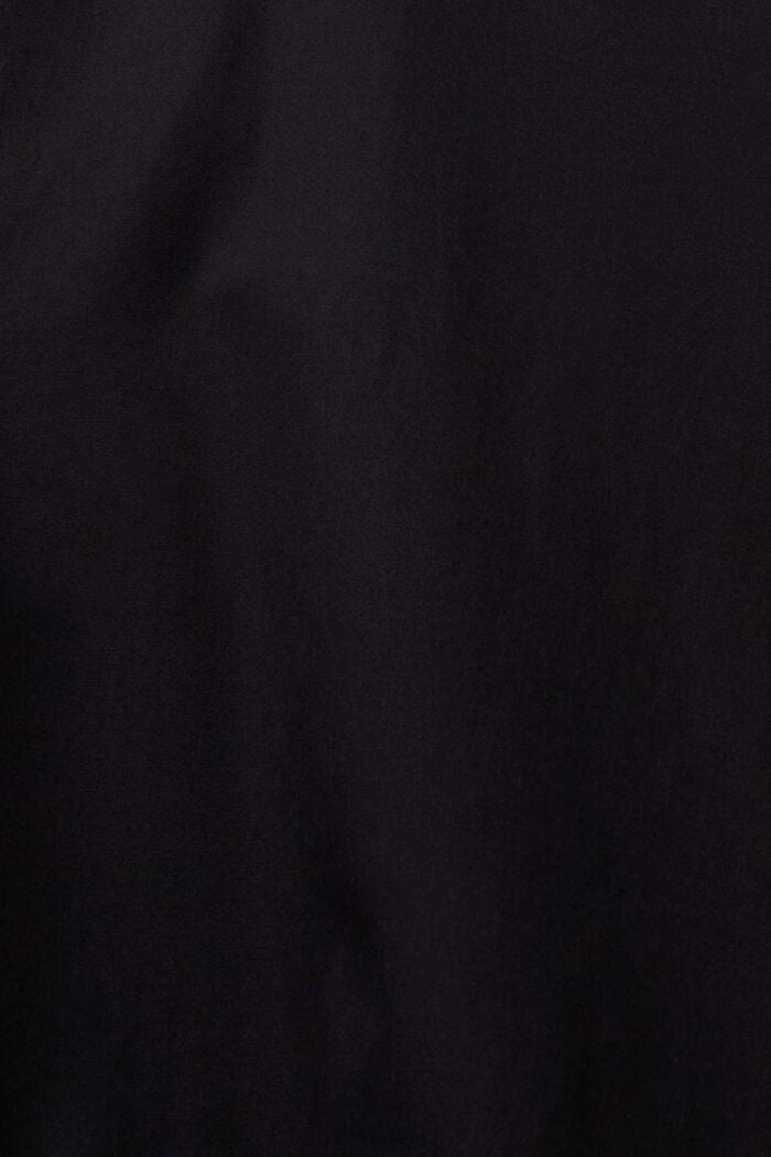 Robe de coupe trapèze en coton biologique, BLACK, detail image number 4