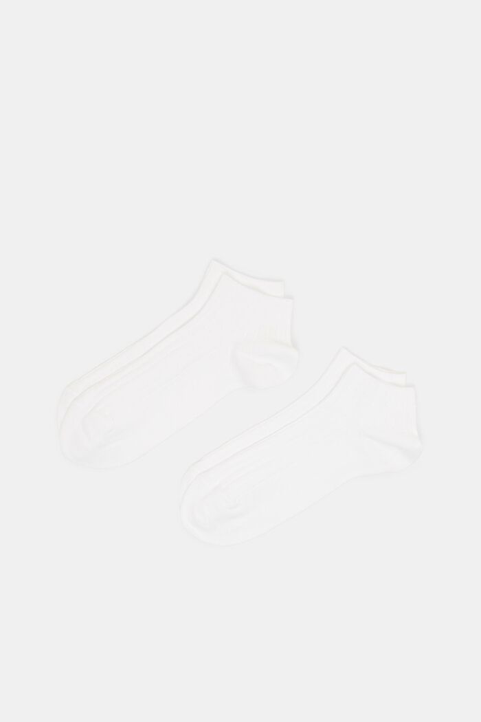 Lot de 2 paires de socquettes basses, WHITE, detail image number 0