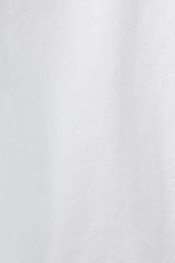 Chemisier à manches courtes en coton durable, WHITE, detail image number 4