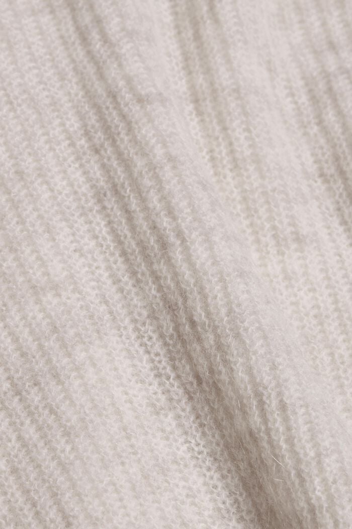 À teneur en / laine alpaga : le cardigan en maille côtelée, ICE, detail image number 4