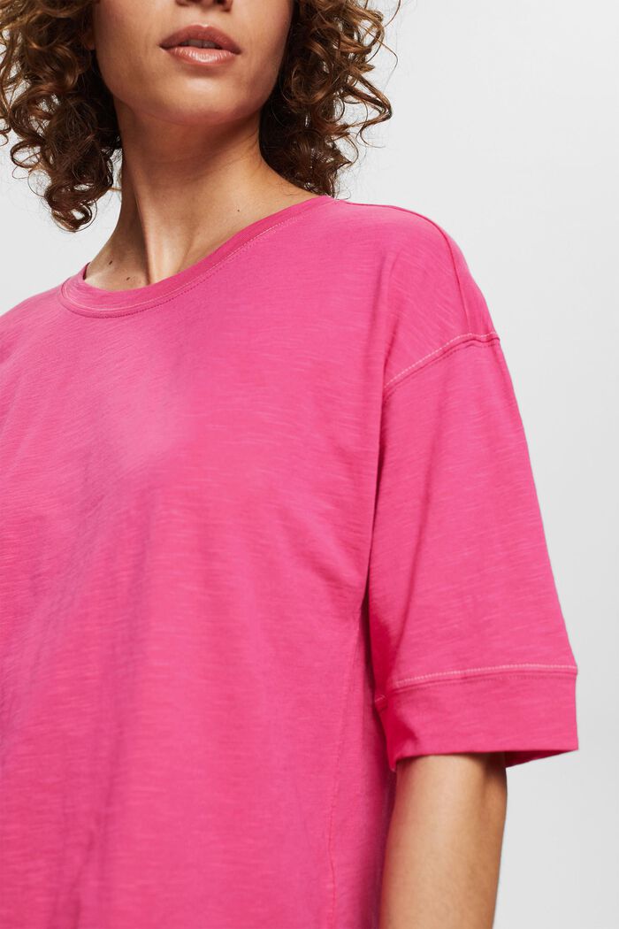 T-shirt oversize à manches 3/4, PINK FUCHSIA, detail image number 2
