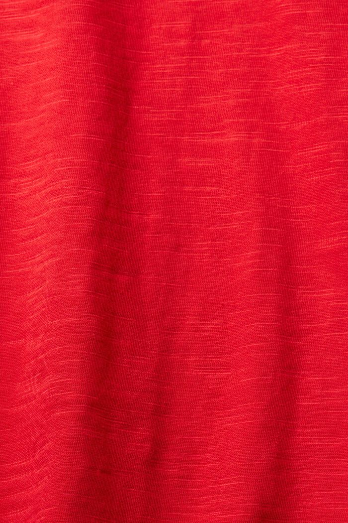 T-shirt à manches longues en coton, DARK RED, detail image number 4