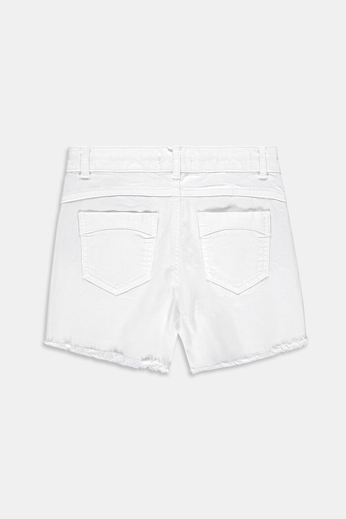 Short en jean à taille ajustable, WHITE, detail image number 1