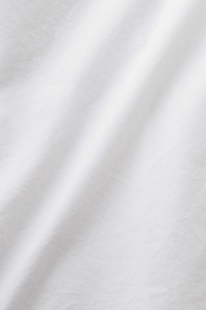 Chemise à manches courtes en popeline de coton, WHITE, detail image number 4