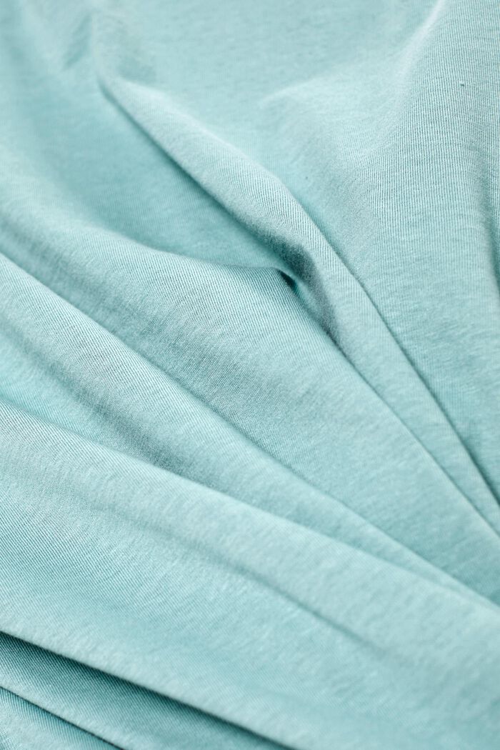 Pyjama à imprimé à pois, 100 % coton, TEAL GREEN, detail image number 5