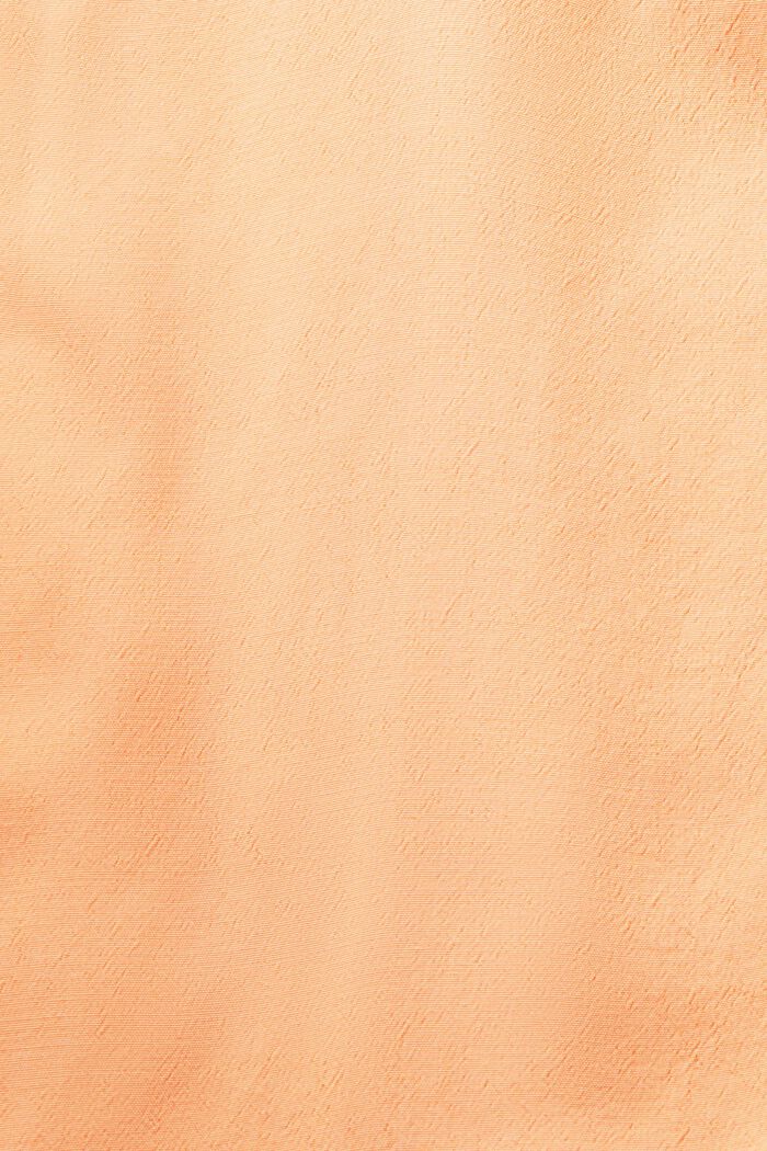 Blouse en crêpe à manches froncées, PASTEL ORANGE, detail image number 5