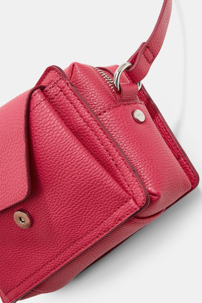 Petit sac bandoulière en similicuir, PINK FUCHSIA, detail image number 1