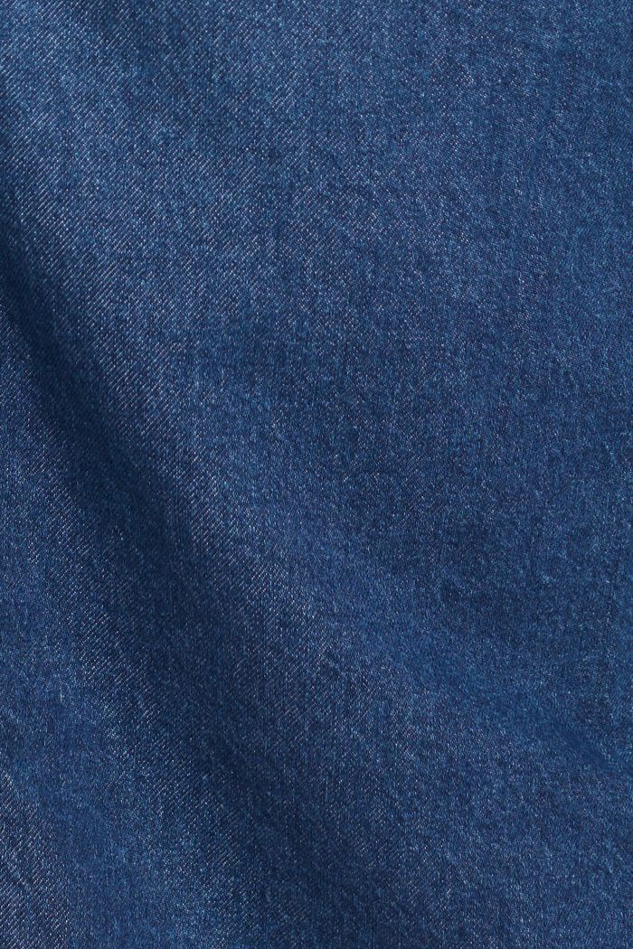 Jupe en jean, coton biologique, BLUE DARK WASHED, detail image number 6