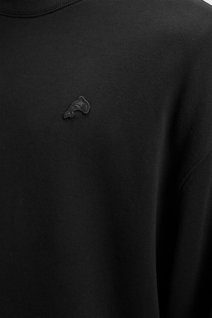Sweat-shirt, BLACK, detail image number 2
