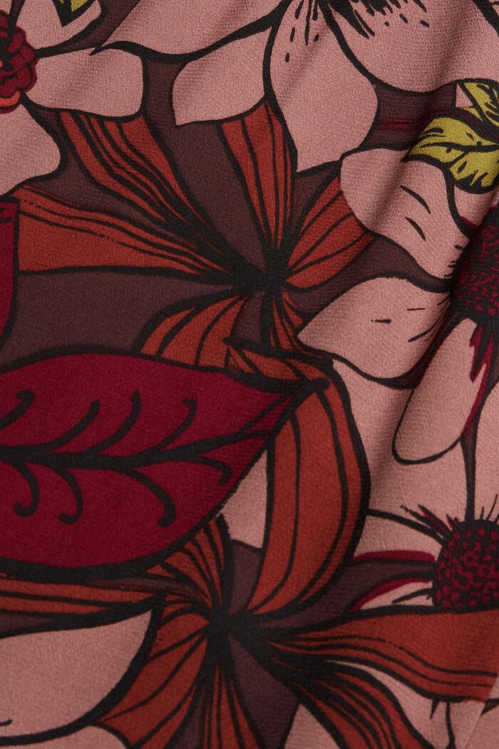 Robe maxi longueur à fleurs en LENZING™ ECOVERO™, TERRACOTTA, detail image number 4