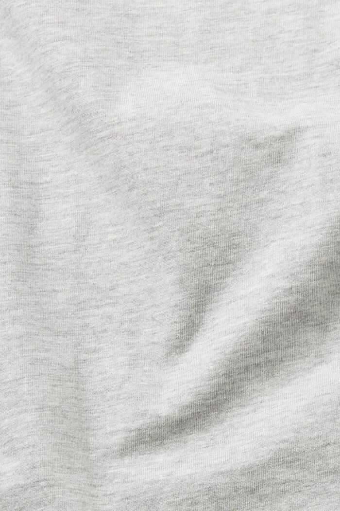 T-shirt en coton mélangé, LENZING™ ECOVERO™, LIGHT GREY, detail image number 6