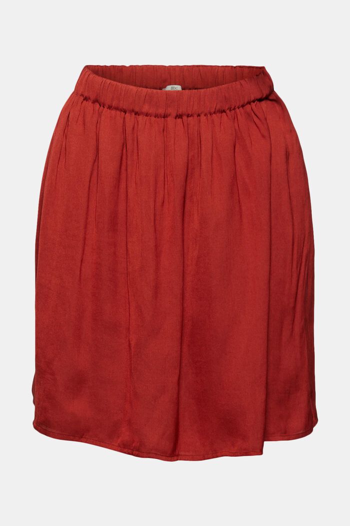 Mini-jupe à taille élastique, TERRACOTTA, detail image number 7
