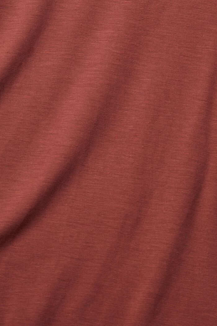 T-shirt à col roulé et manches longues, TENCEL™, RUST BROWN, detail image number 5