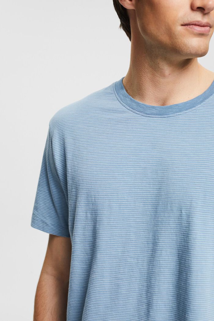 T-shirt en jersey à motif à rayures, BLUE, detail image number 1