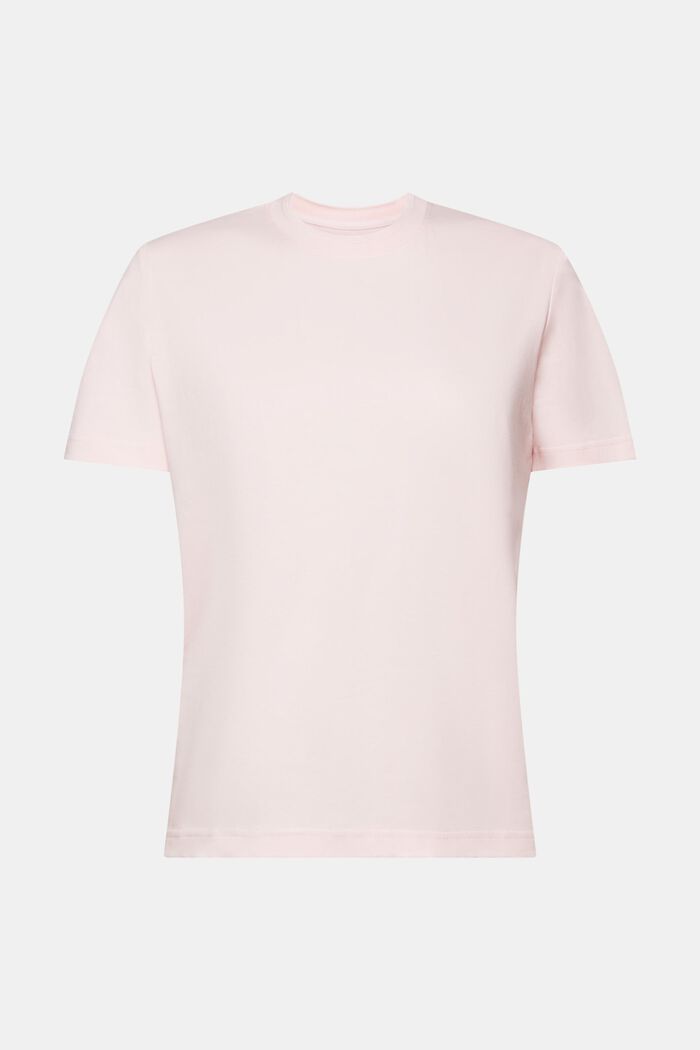T-shirt à encolure ronde, 100 % coton, PASTEL PINK, detail image number 7