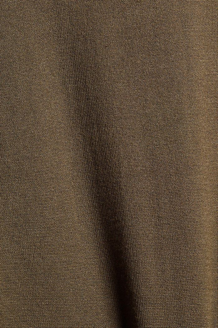 Robe au look 2 en 1 à teneur en LENZING™ ECOVERO™, DARK KHAKI, detail image number 4