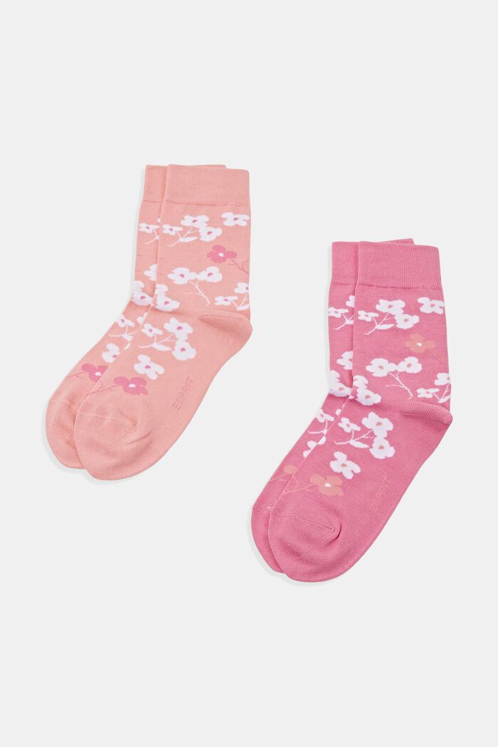 Lot de 2 paires de chaussettes épaisses à imprimé, ROSE/PINK, detail image number 0