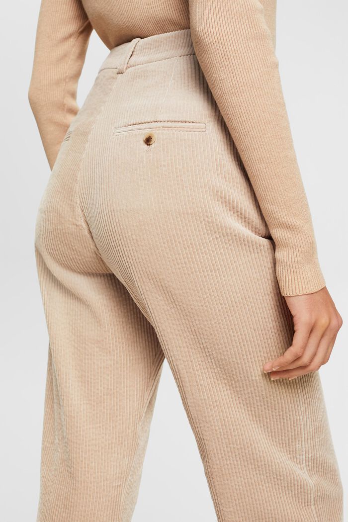 Pantalon en velours côtelé de coton, LIGHT TAUPE, detail image number 3