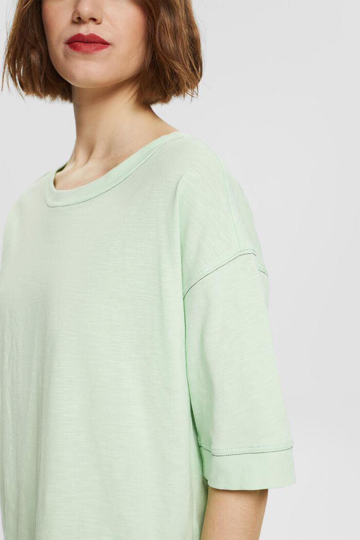 T-shirt oversize à manches 3/4, PASTEL GREEN, detail image number 2