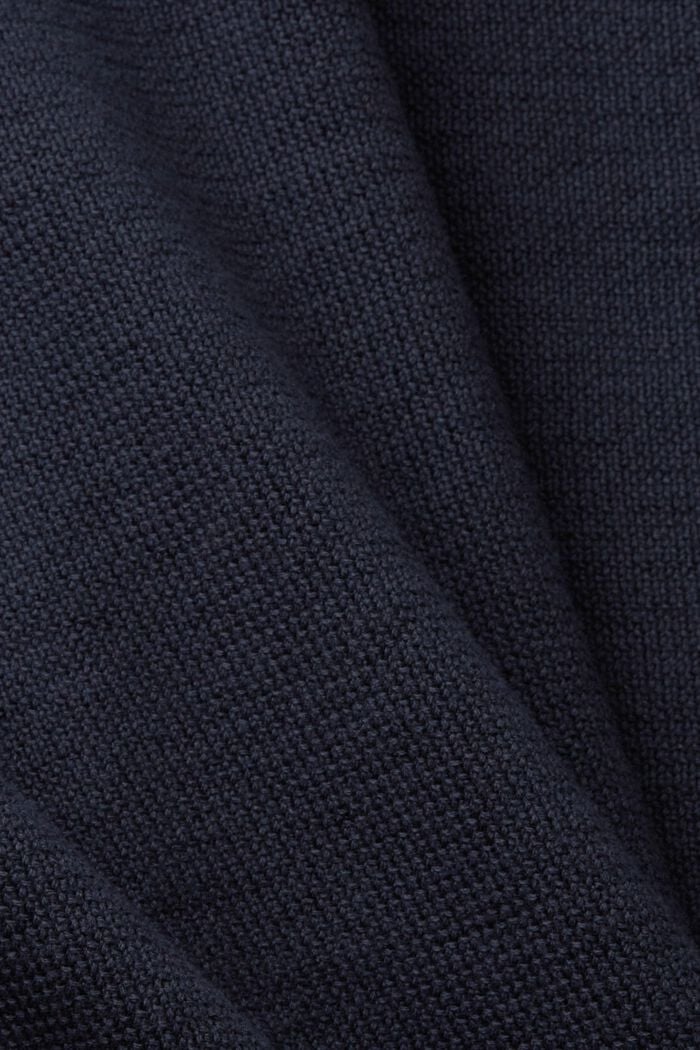 Cardigan zippé, 100 % coton, NAVY, detail image number 5