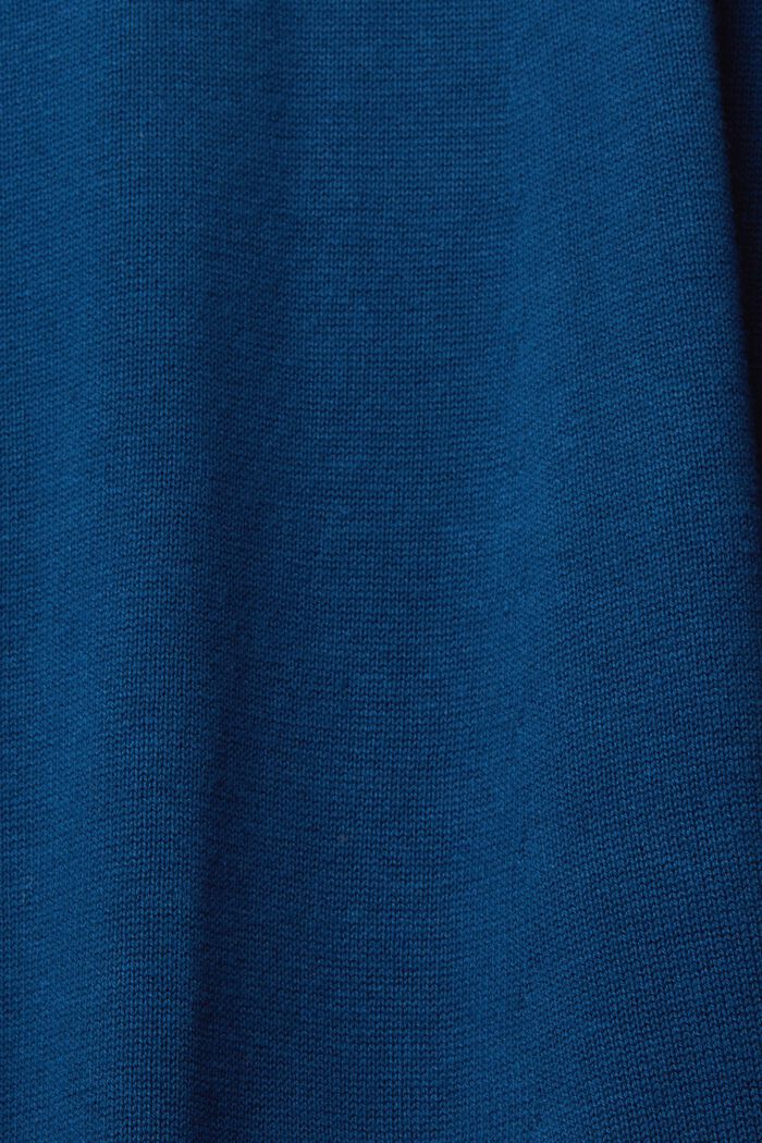 Robe en maille à col roulé, PETROL BLUE, detail image number 4