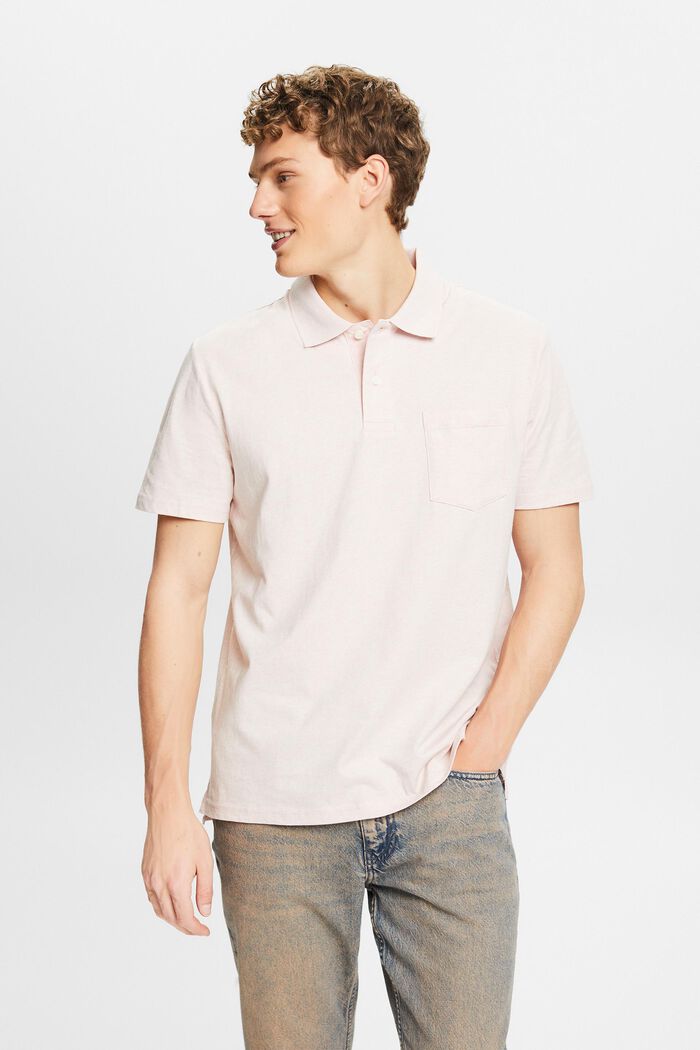 Polo chiné, LIGHT PINK, detail image number 0