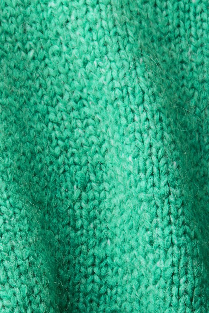 Cardigan en laine mélangée de coupe courte, LIGHT GREEN, detail image number 5