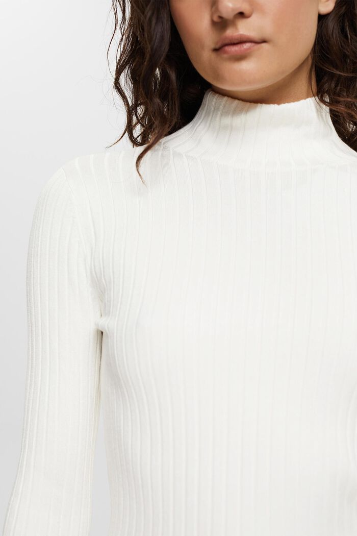 Pull-over à col droit, OFF WHITE, detail image number 4